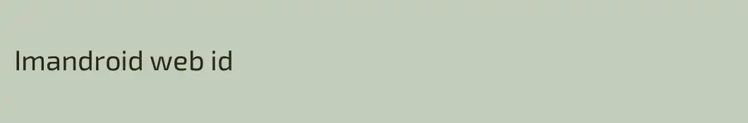 Imandroid web id